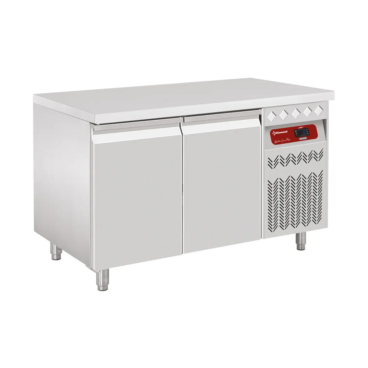 Table frigorifique ventilée, 2 portes GN 1/1, 260 Lit.