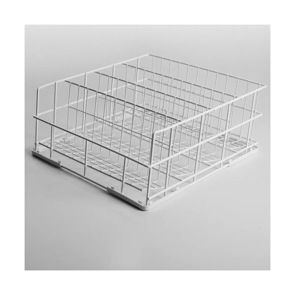 Panier verres Ø85 mm, 400x400 mm Rilsan