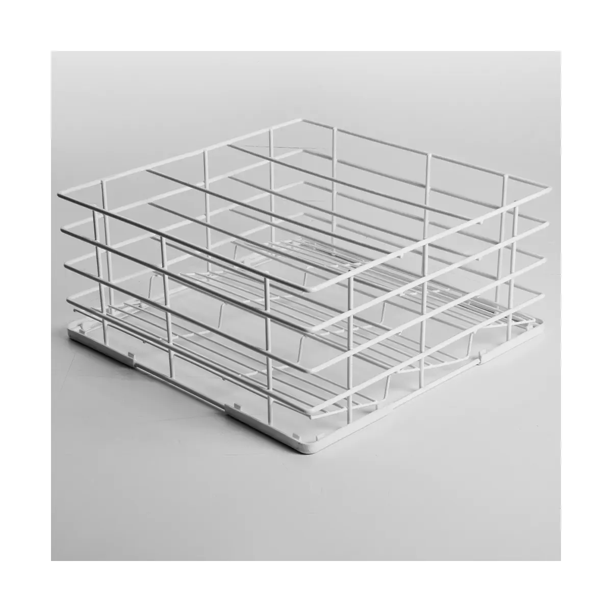 Panier verres Ø85 mm, 400x400 mm Rilsan