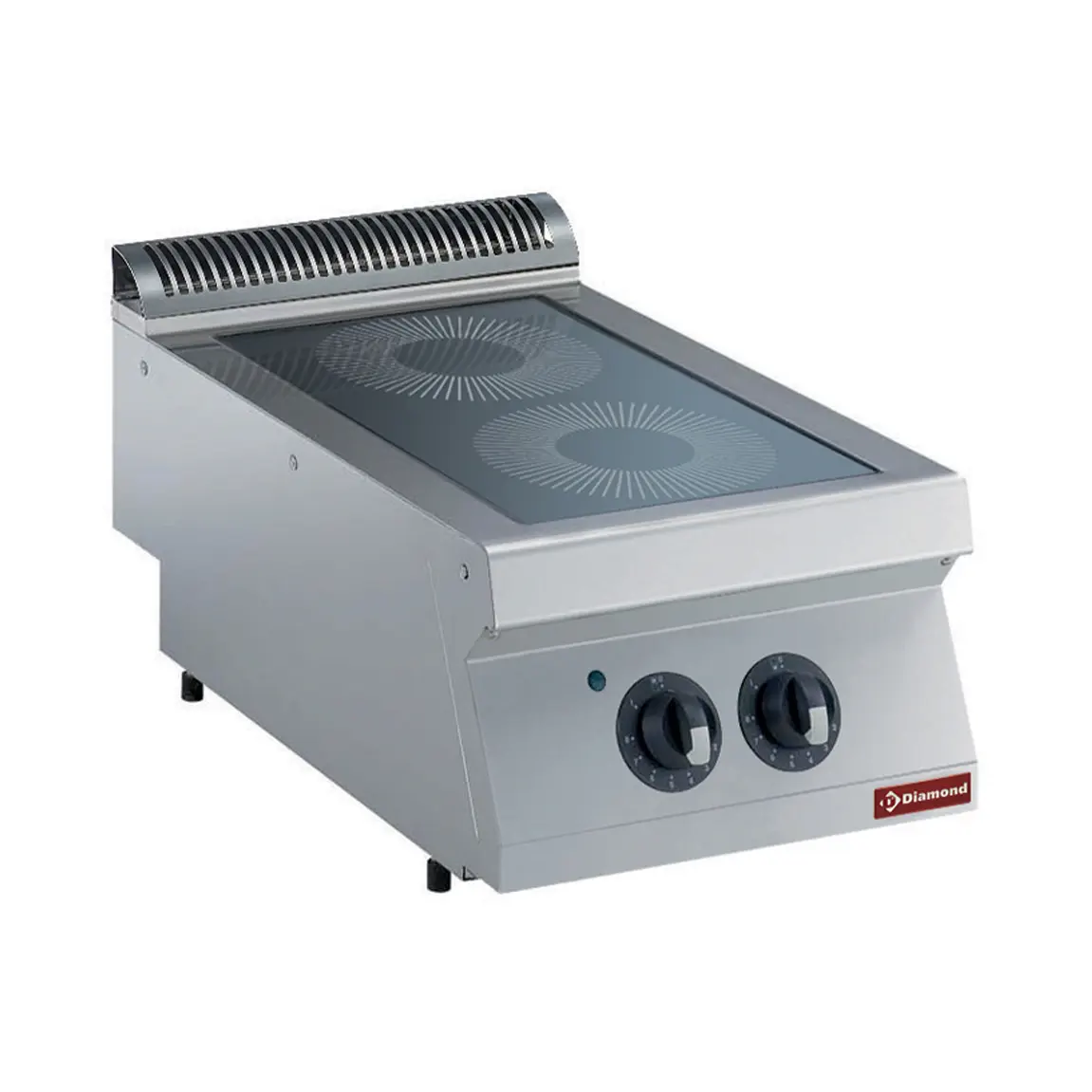 Cuisinière électrique vitrocéramique, 2 zones -TOP-