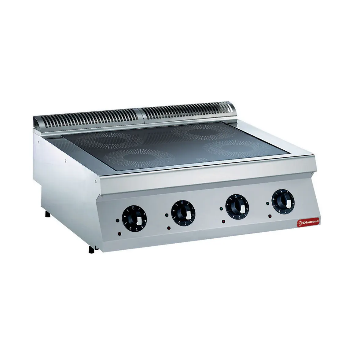Cuisinière électrique, 4 foyers à induction -TOP-