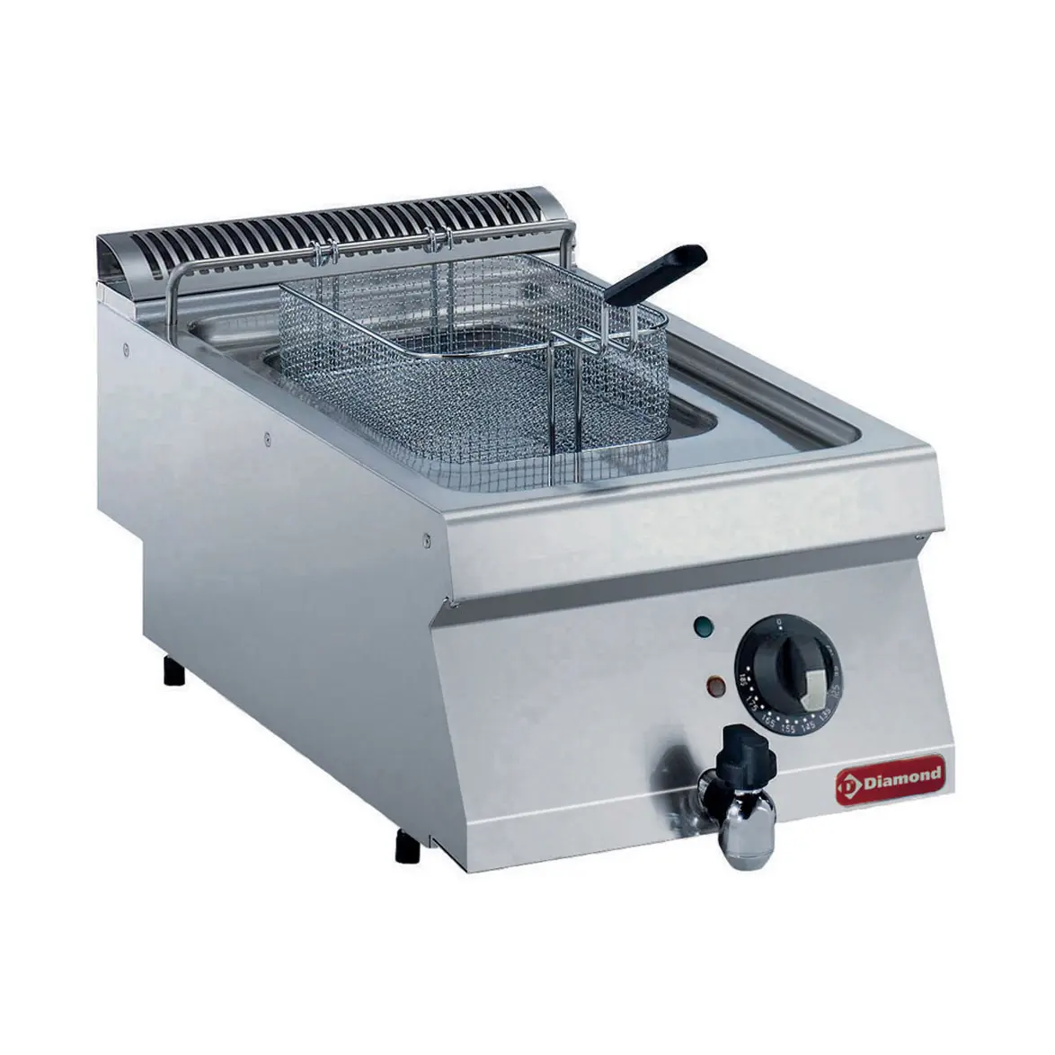 Friteuse électrique, cuve en "Y" 7 litres, éléments extérieurs -TOP-