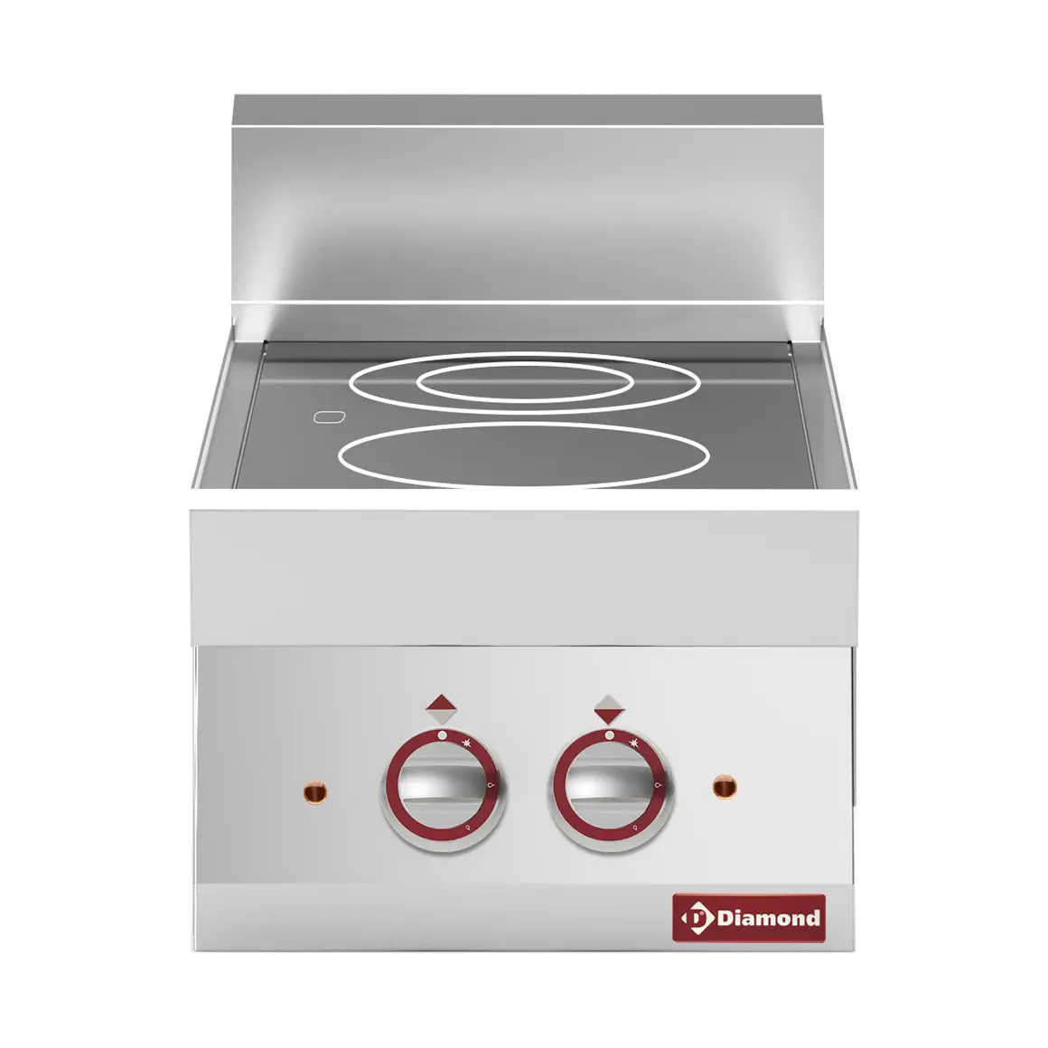 Cuisinière électrique vitrocéramique 2 foyers -Top-