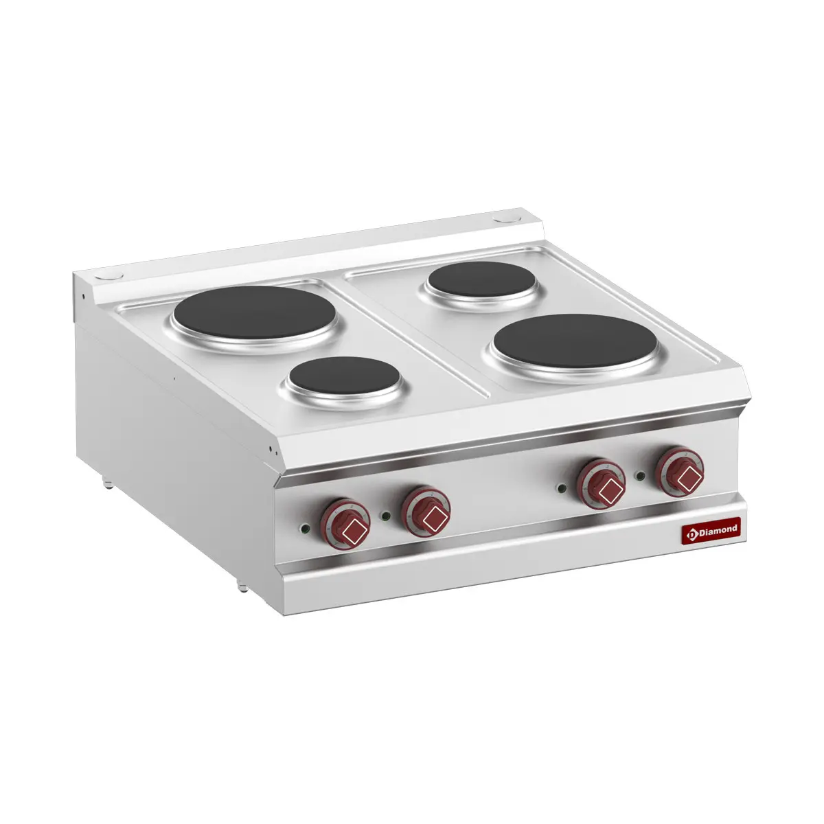 Cuisinière électrique 4 plaques rondes -Top-