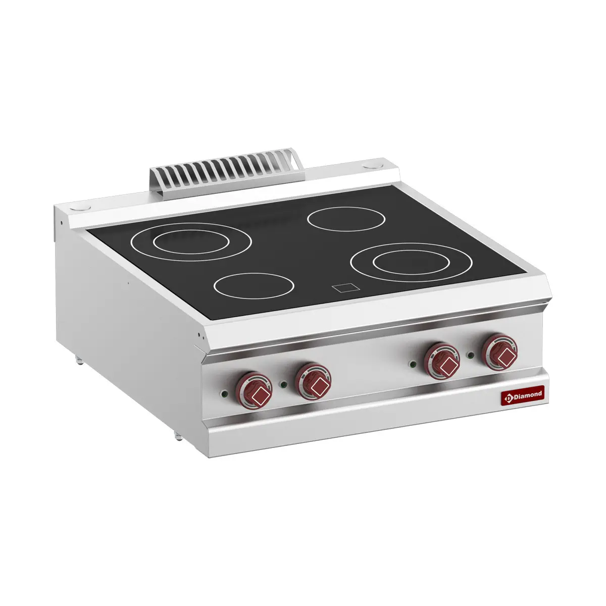 Cuisinière électrique vitrocéramique 4 zones -Top-