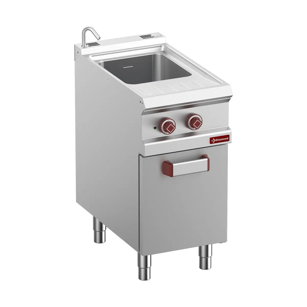 Cuiseur à pâtes électrique 1 cuve 26 Lt (s/paniers), sur armoire