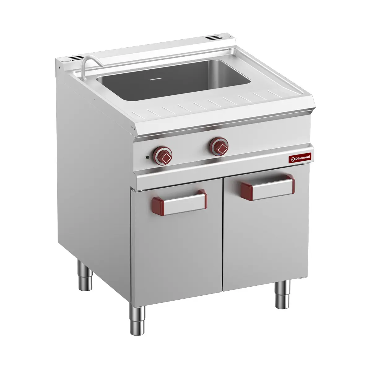 Cuiseur à pâtes électrique 1 cuve 40 Lt (s/paniers), sur armoire