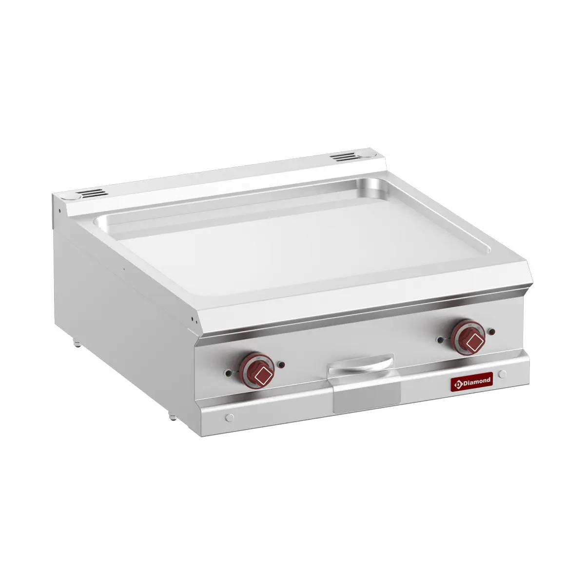 Plaque de cuisson élec., plaque lisse chrome dur, mod. 1/1  -Top-