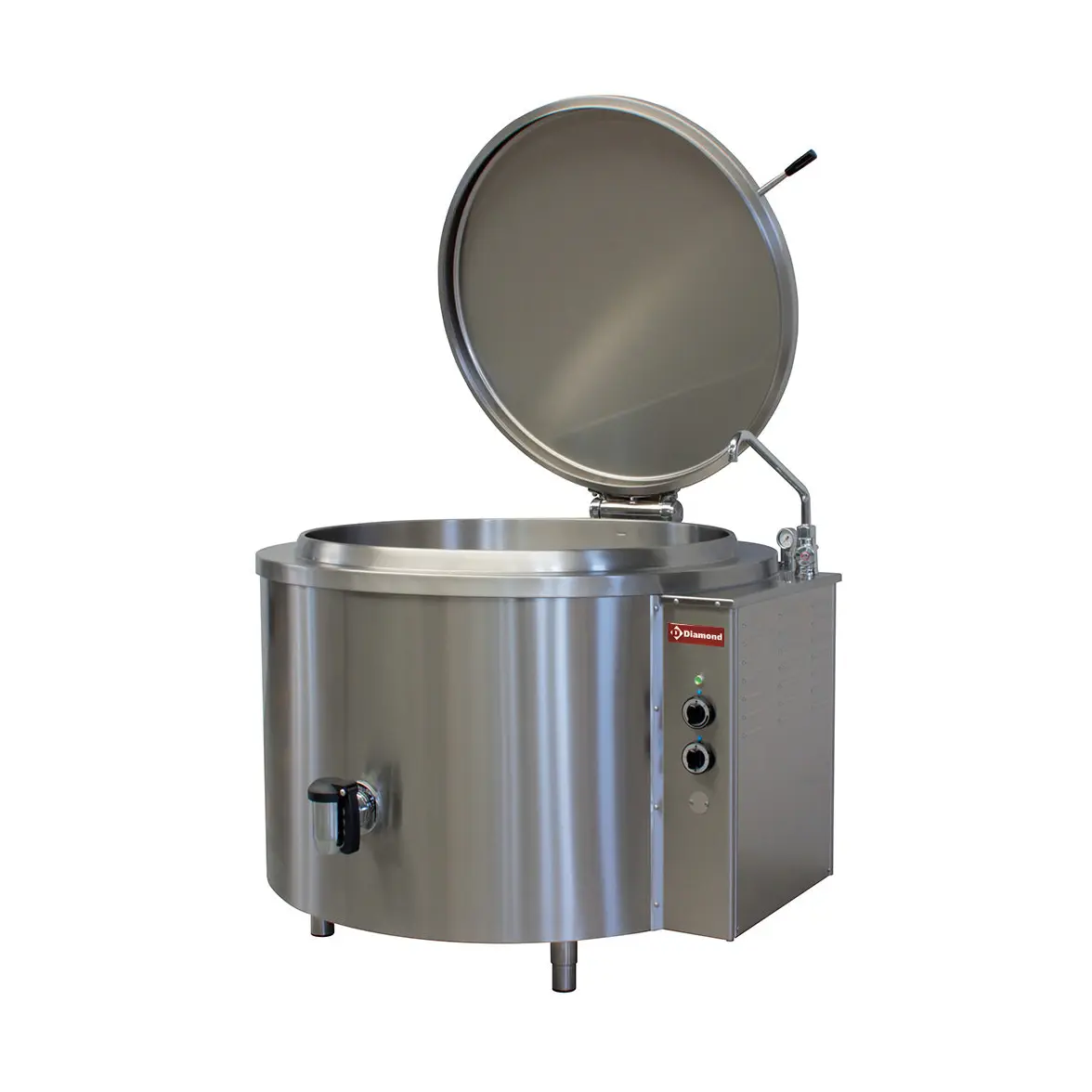 Marmite ronde électrique 300 litres, chauffage indirect