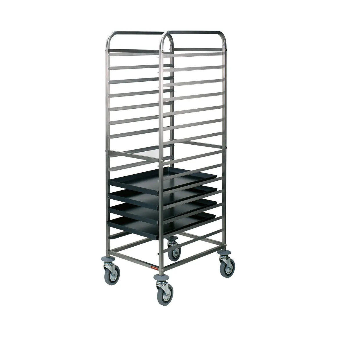 Échelle à platines inox, 14x 600x400 mm, espace 85 mm
