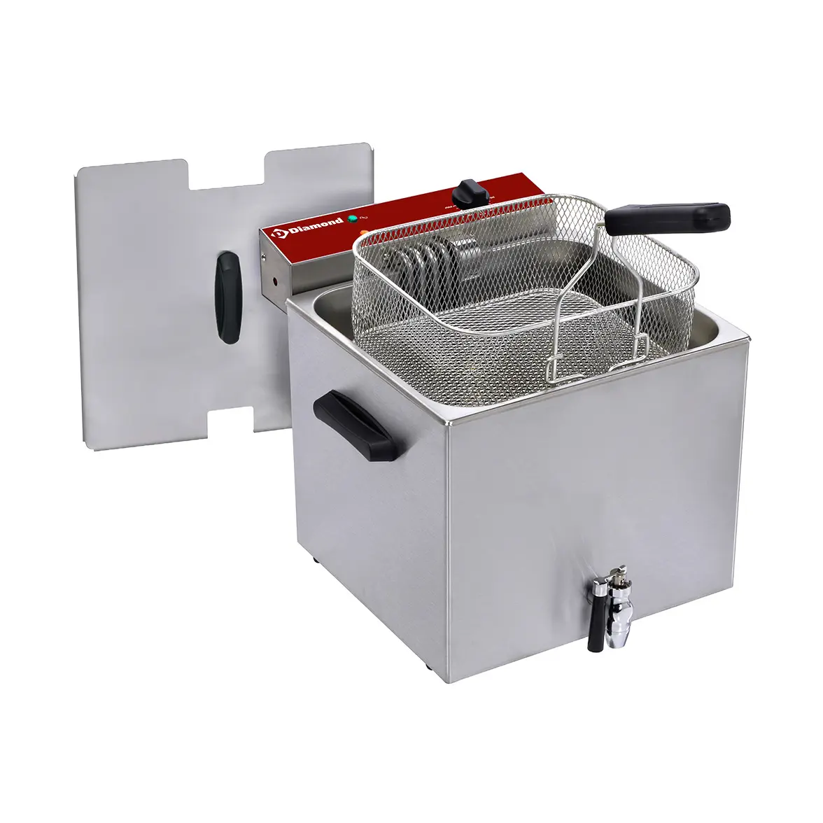 Friteuse électrique.de table 12 Lit.+ robinet de vidange