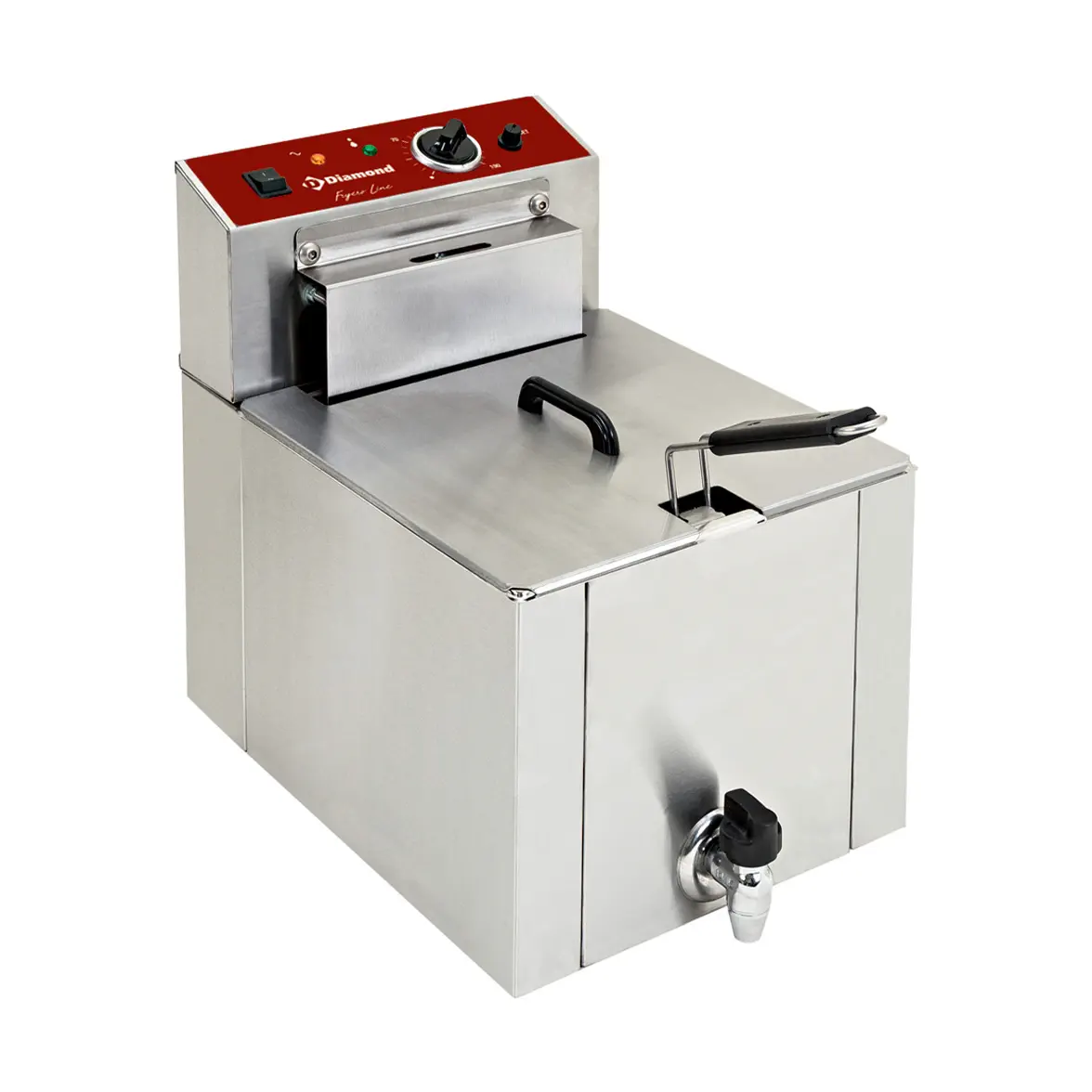 Friteuse de table électrique "S-POWER" 12 litres + robinet