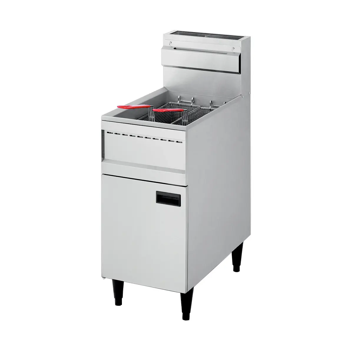 Friteuse gaz "haut rendement", cuve 23 litres