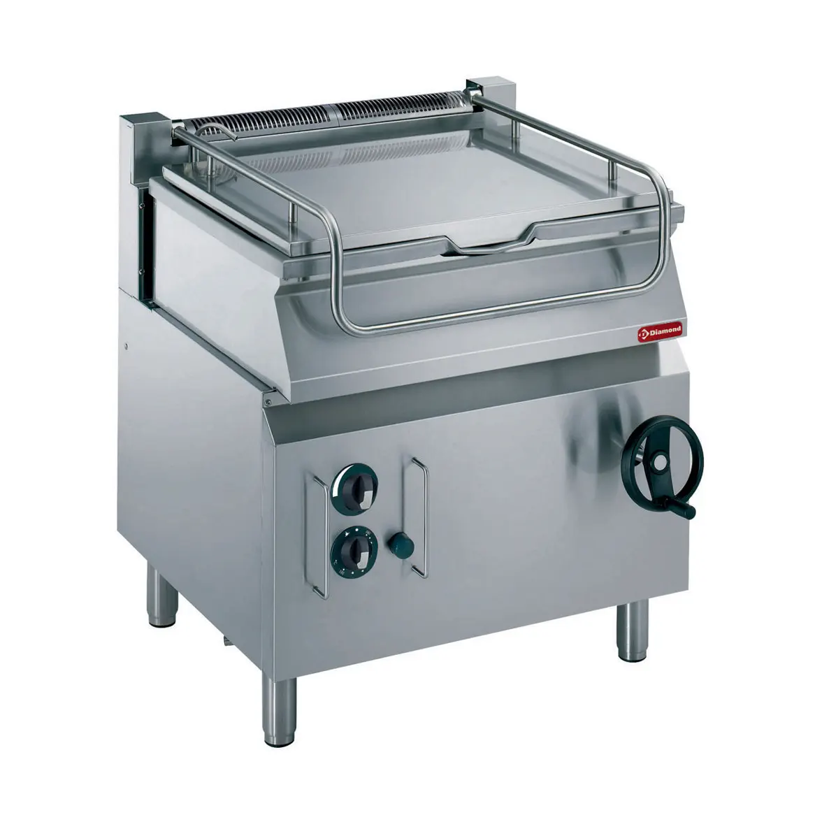 Sauteuse gaz basculante, cuve ‘’Duomat’’ 60 litres, sur meuble