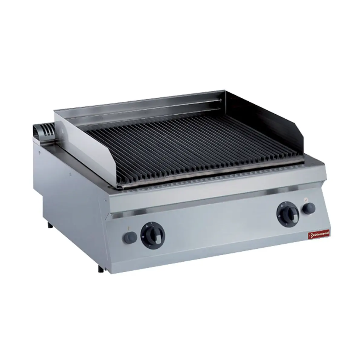 Grill pierre de lave gaz, grille en fonte 1 mod. -TOP-