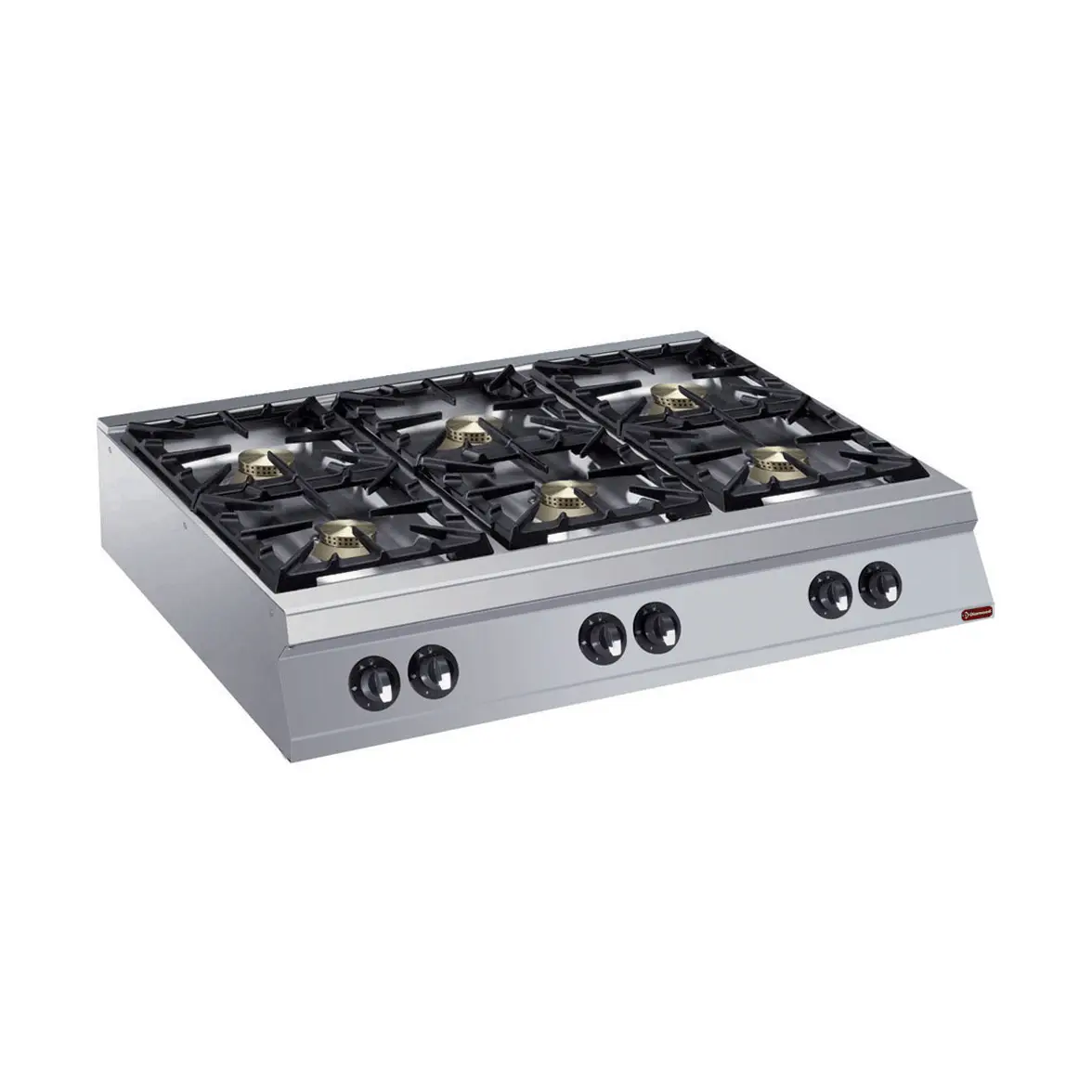 Cuisinière 6 feux vifs gaz -TOP- "POWERFUL"
