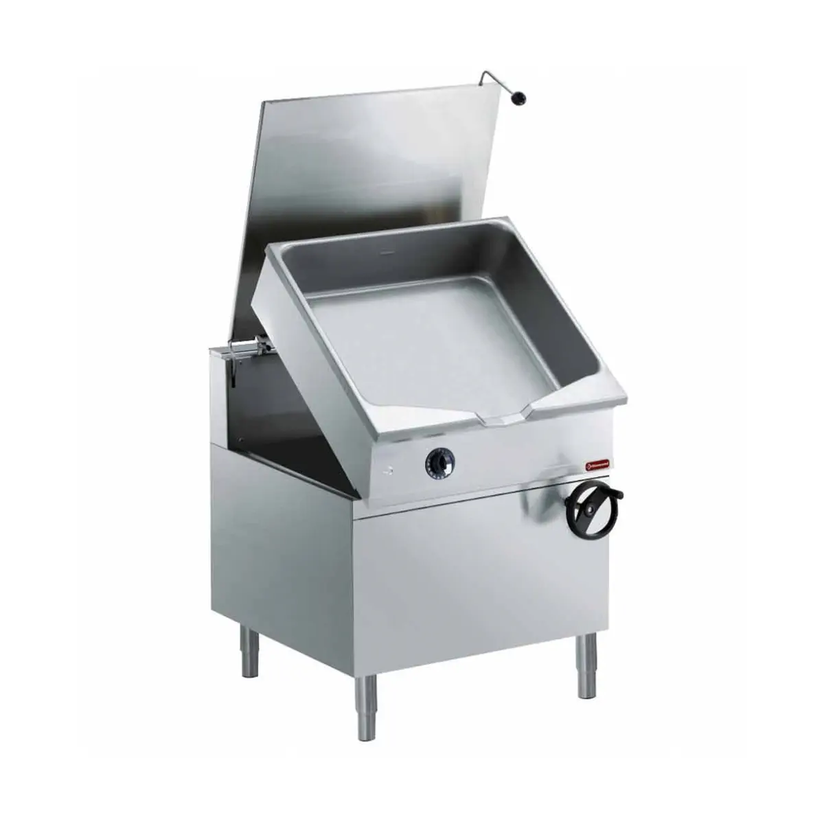 Sauteuse gaz basculante, cuve en "Duomat"  80 litres, sur meuble