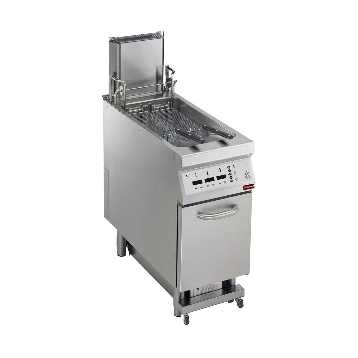 Friteuse gaz cuve 23 lt. S/armG."Filtrage huile" + lift+ auto cook, "DIGIT"