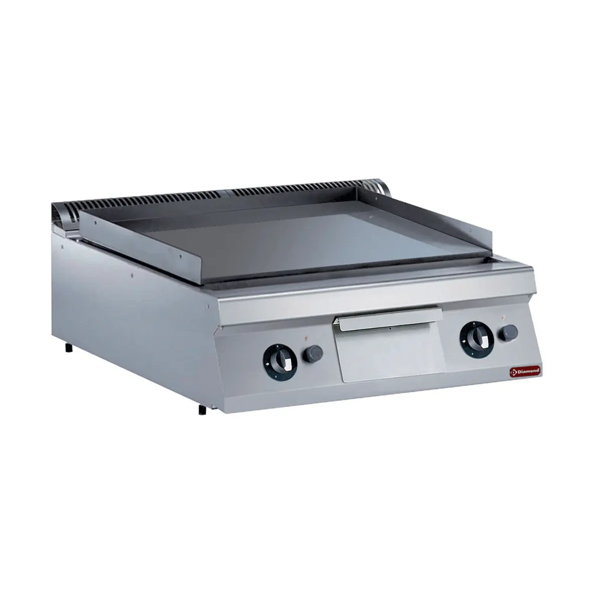 Plaque de cuisson gaz, lisse, chrome dur -TOP-