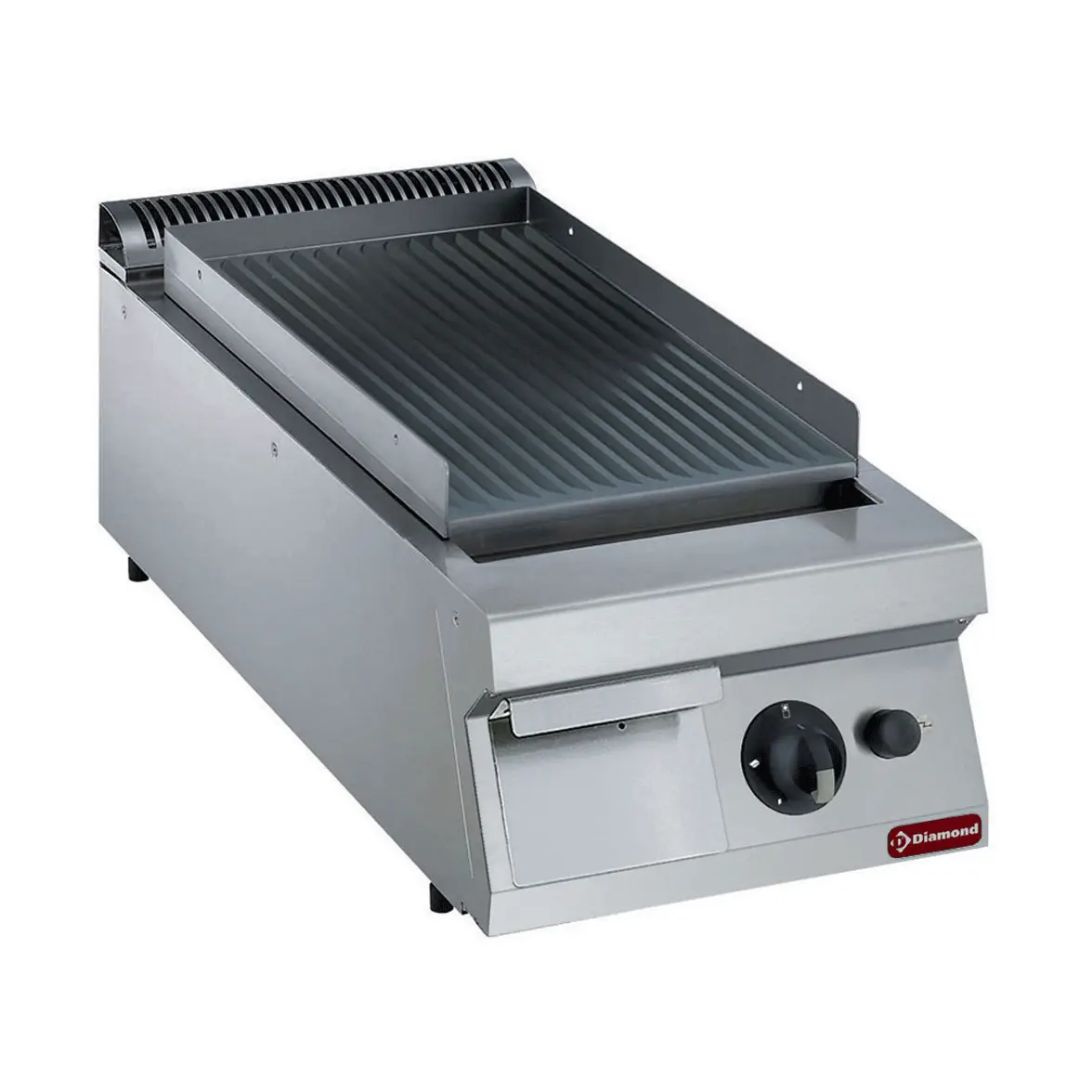 Plaque de cuisson gaz, rainurée -TOP-