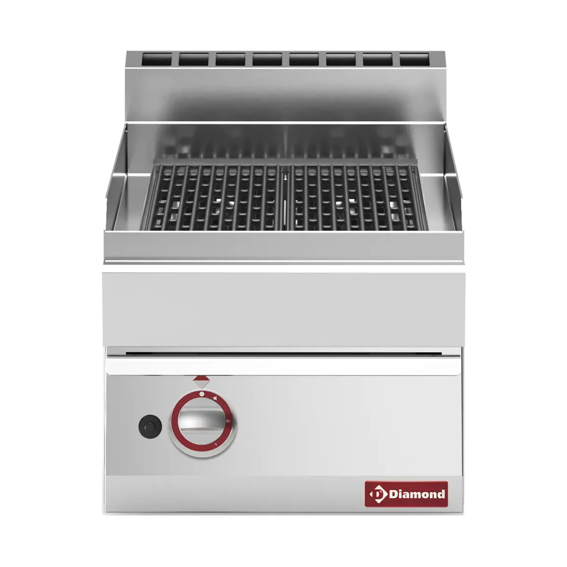 Grill-vapeur gaz, avec grille de cuisson en fonte -Top-