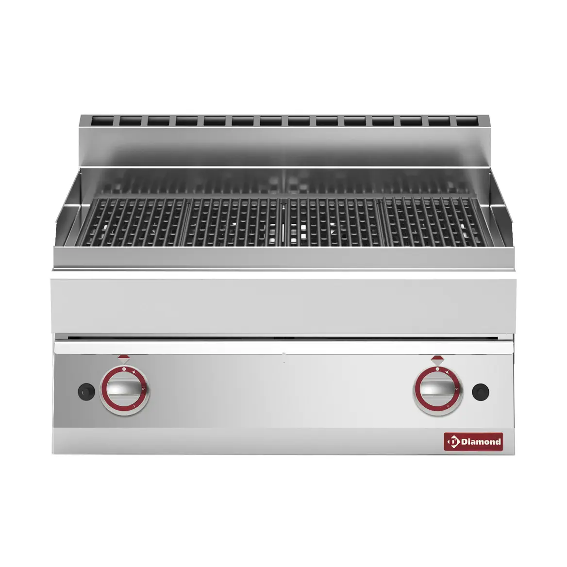 Grill-vapeur gaz, avec grille de cuisson en fonte -Top-