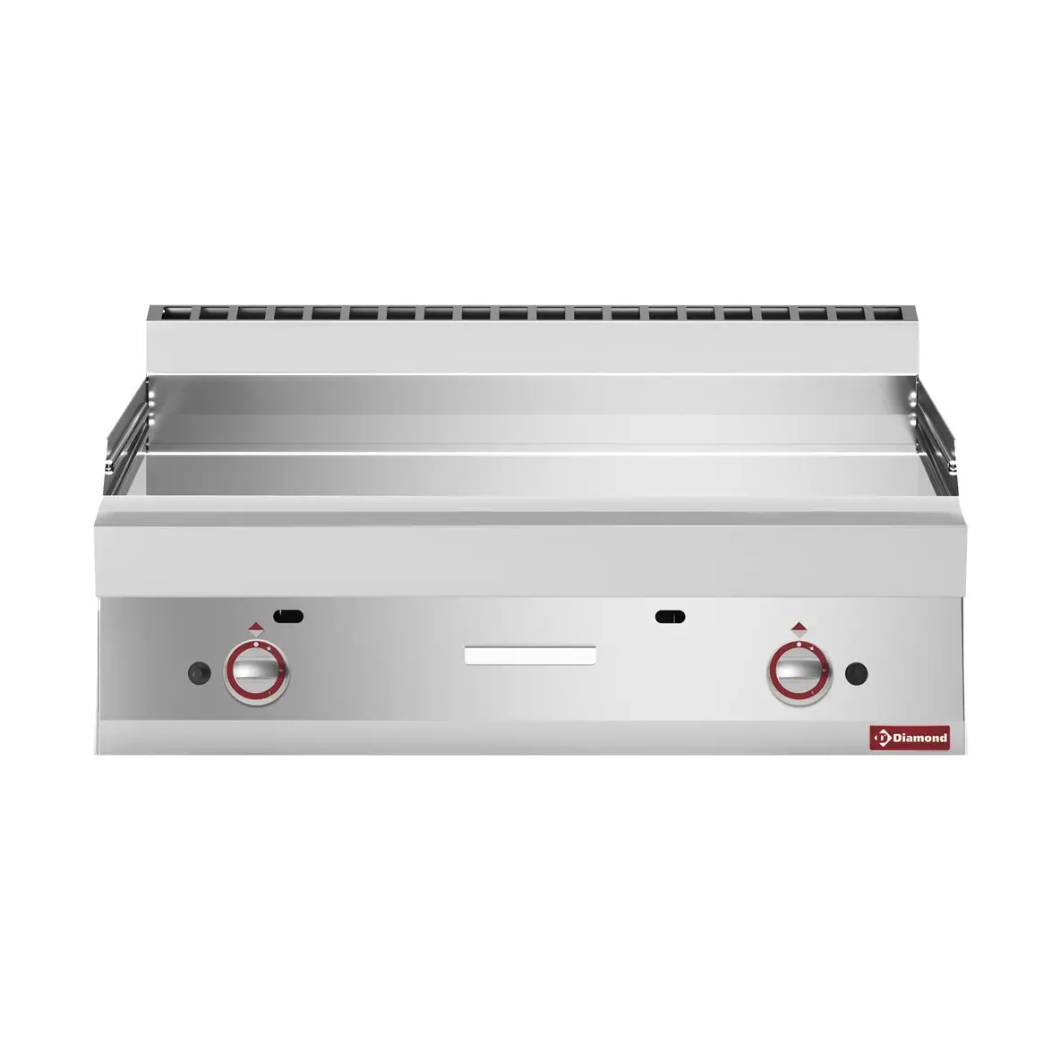 Plaque de cuisson gaz EXTRA-LARGE, surface  lisse, chromé