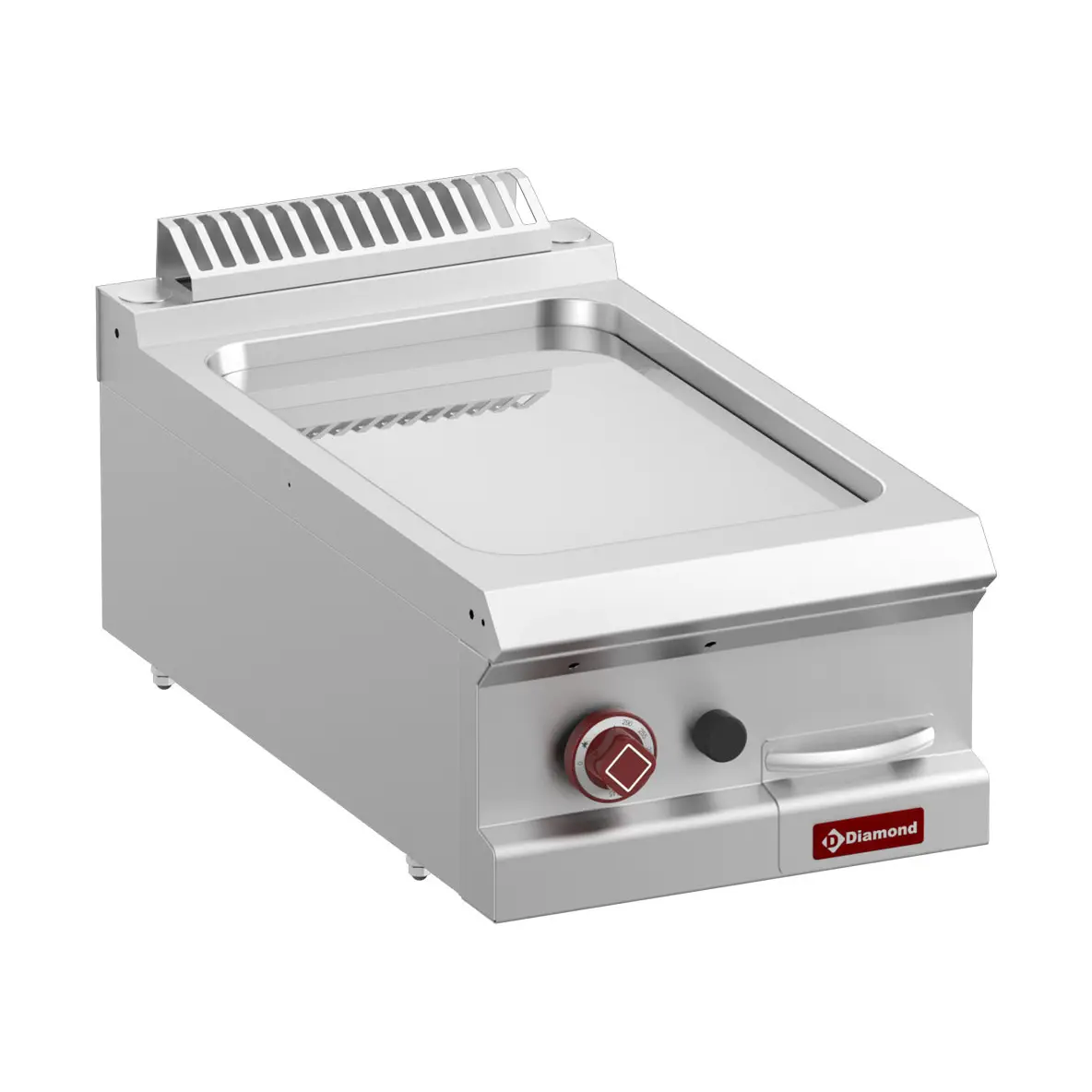 Plaque de cuisson gaz lisse chrome dur, module 1/2  -Top-