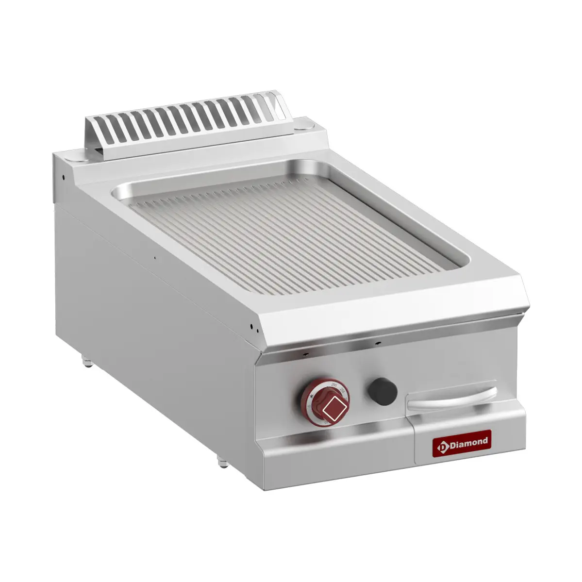 Plaque de cuisson gaz rainurée, module 1/2  -Top-