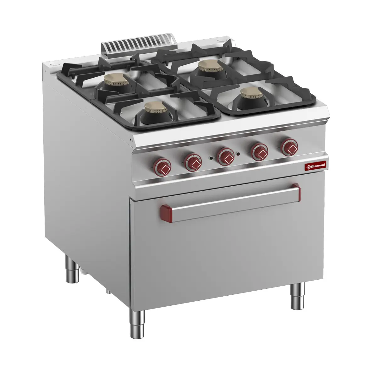 Fourneau 4 feux gaz, four électrique GN 2/1