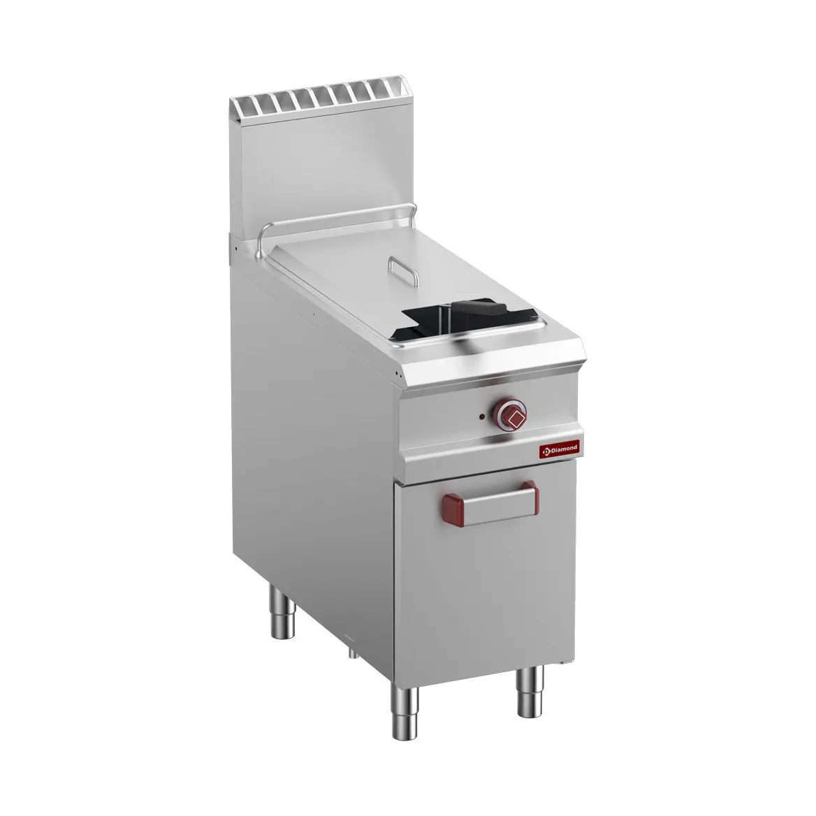 Friteuse gaz 1 cuve "Y"  21 lit. (21 kW) sur meuble fermé