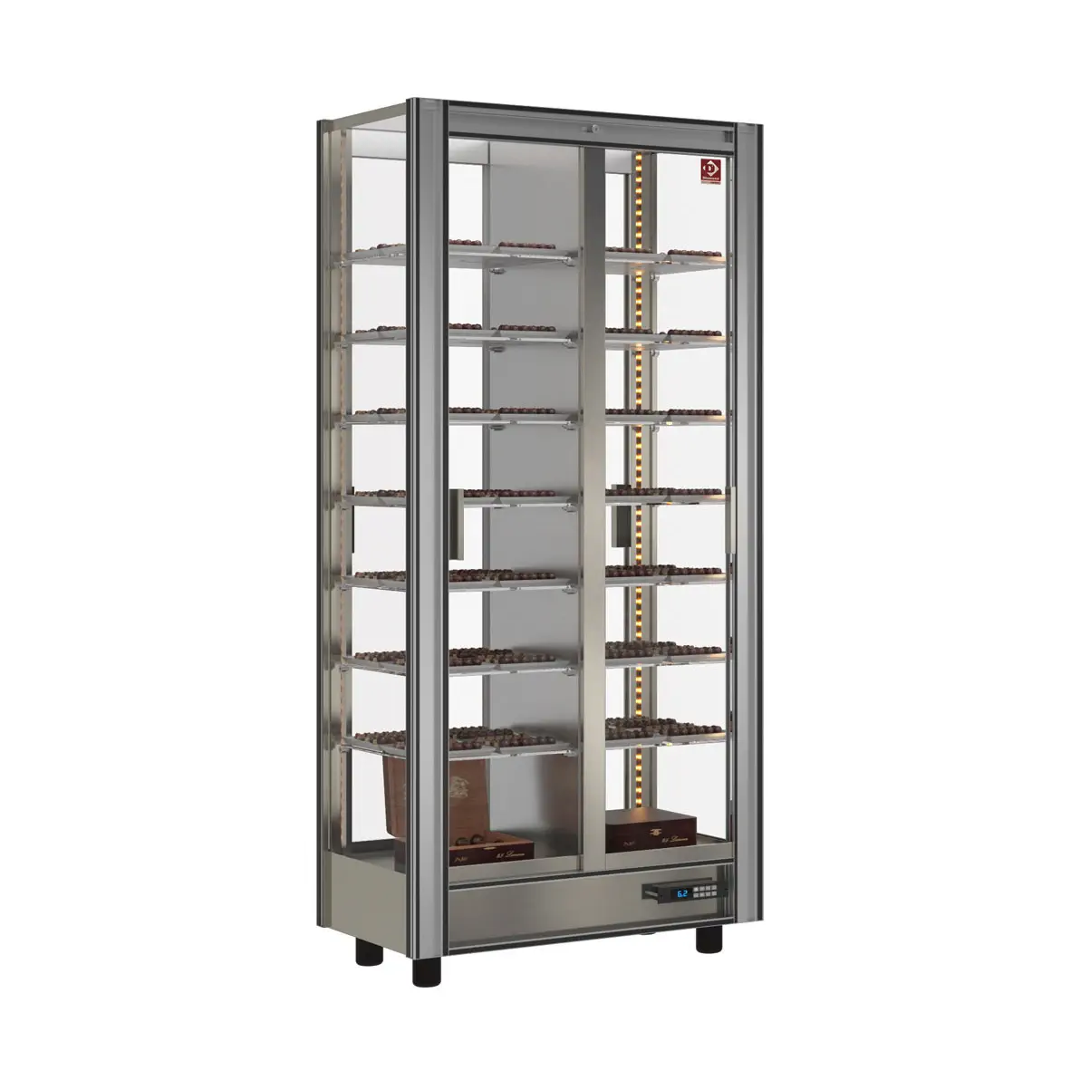 Vitrine réfrigérée chocolat Lt. 530 - Traversant - Modulable