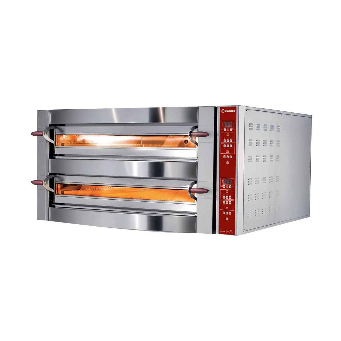 Four électrique, 2 chambres, 2x 4 pizzas 350 mm