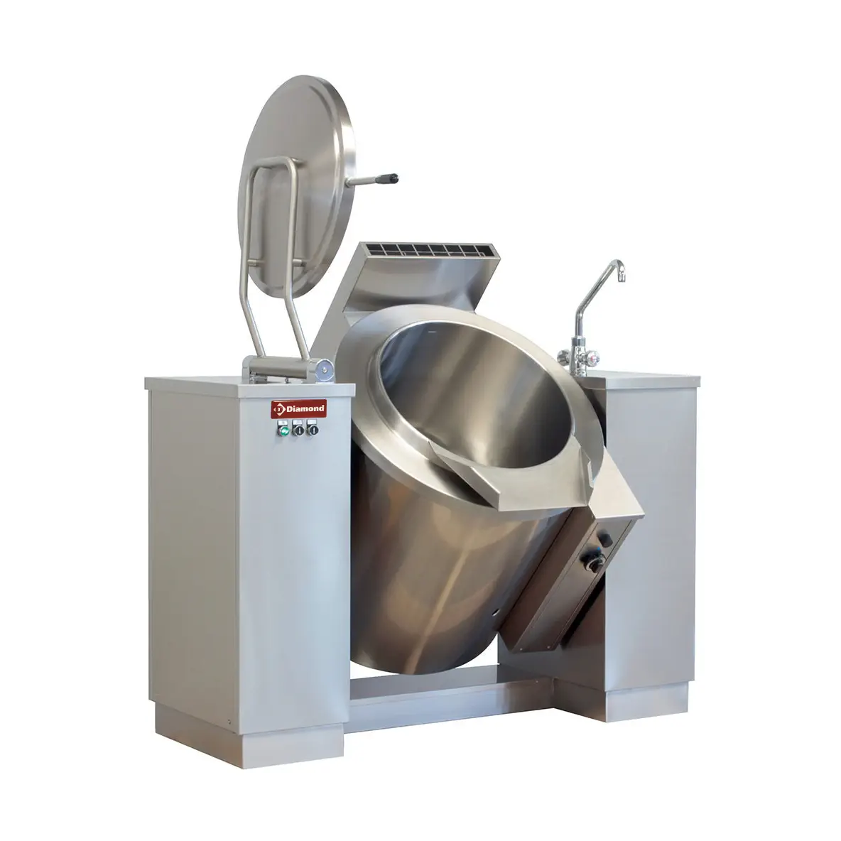 Marmite basculante gaz 100 litres, chauffage indirect