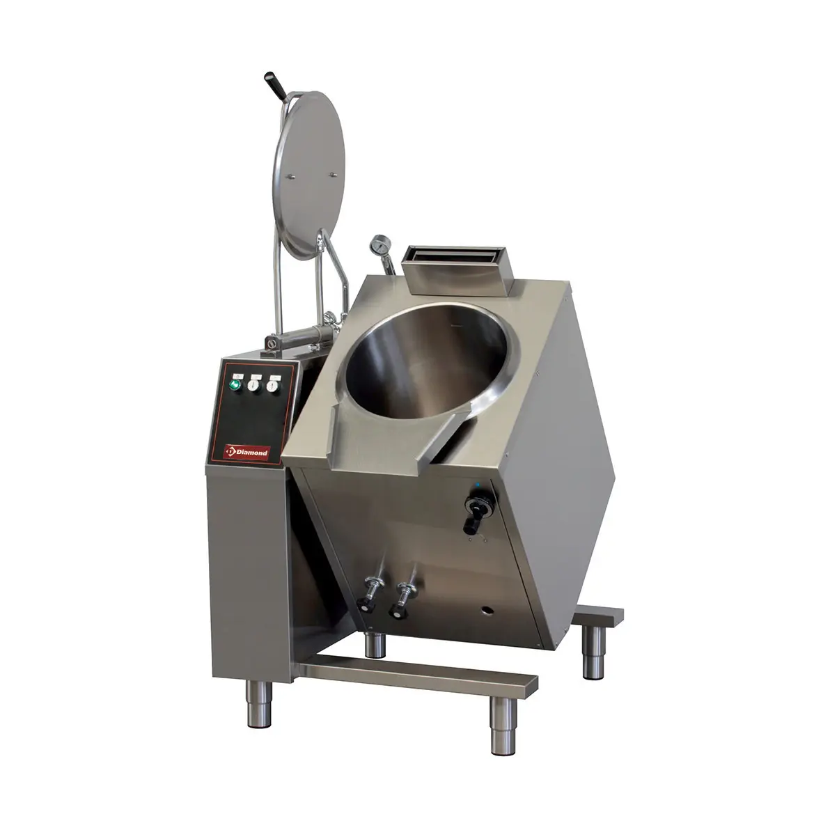 Marmite basculante gaz 50 litres, chauffage indirect