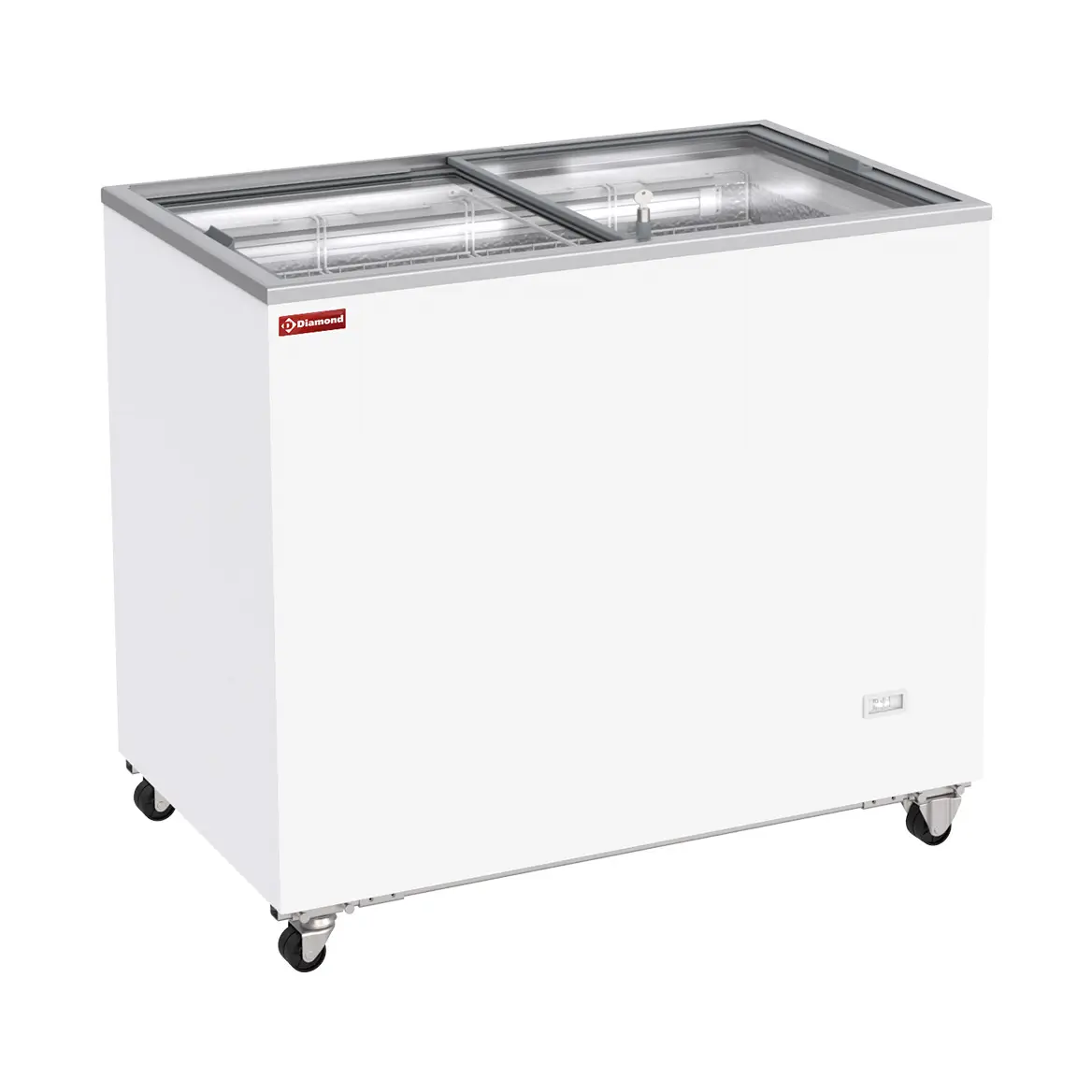 Conservateur bahut, 303 litres, couvercles coulissants sur roulettes - 1015 x 635 mm