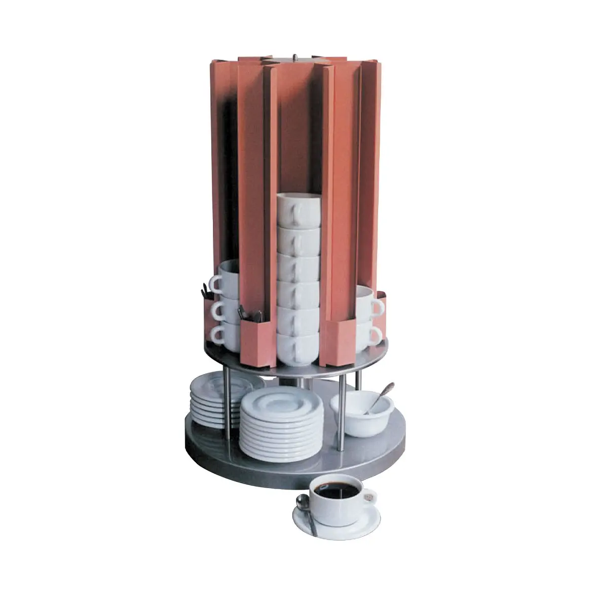 Carrousel à tasses 70/88 mm chauffé	