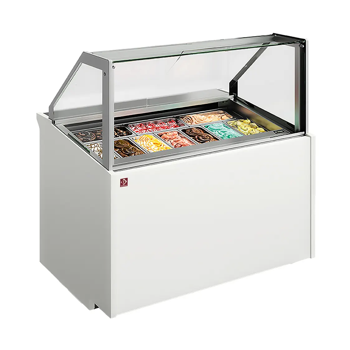 Comptoir à crème glacée 6 bacs inox (360x165) - 850 x 900 mm