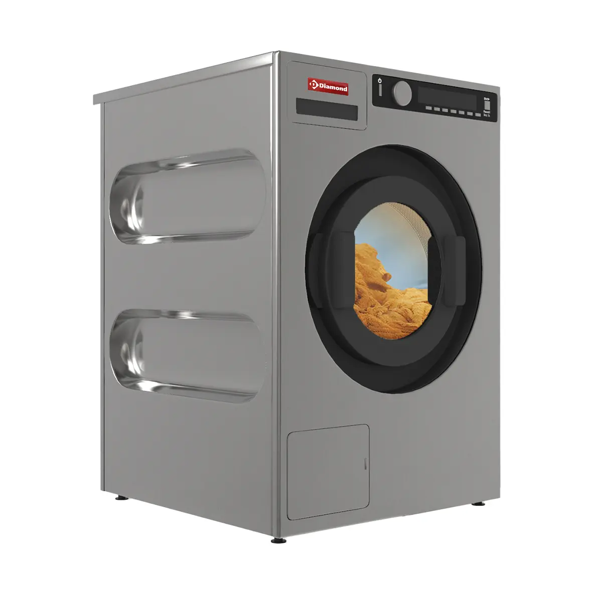 Lave-essoreuse "Inox-Titanium", avec pompe de décharge 8 Kg