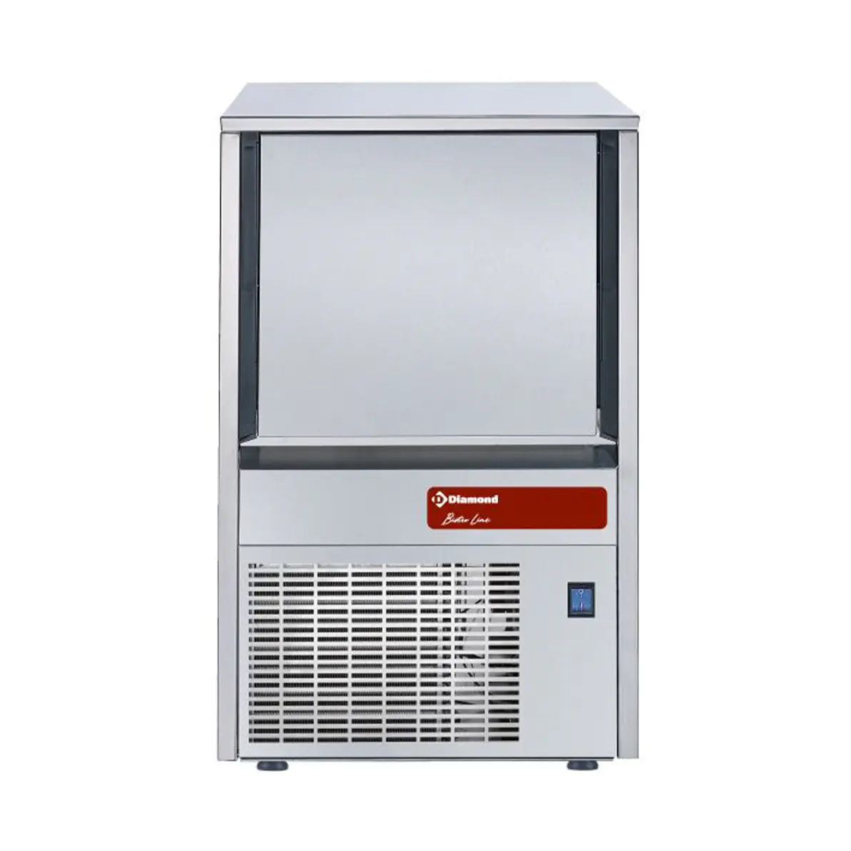 Machine à glaçons creux 22 kg avec réserve 9 kg