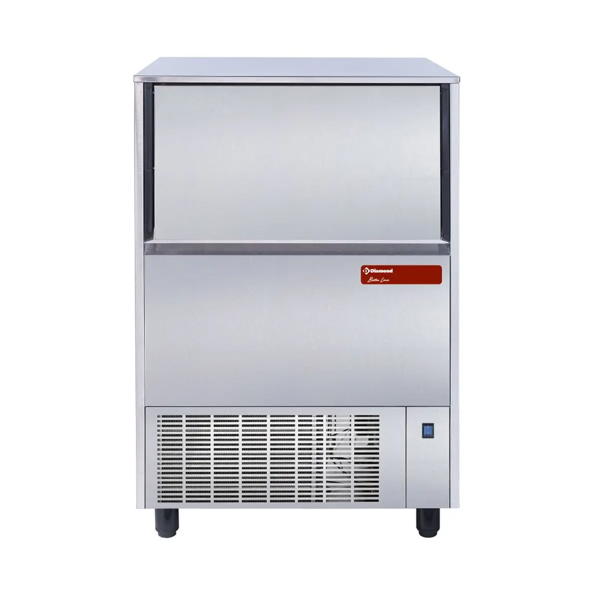 Machine à glaçons creux 75 kg avec réserve 37 kg