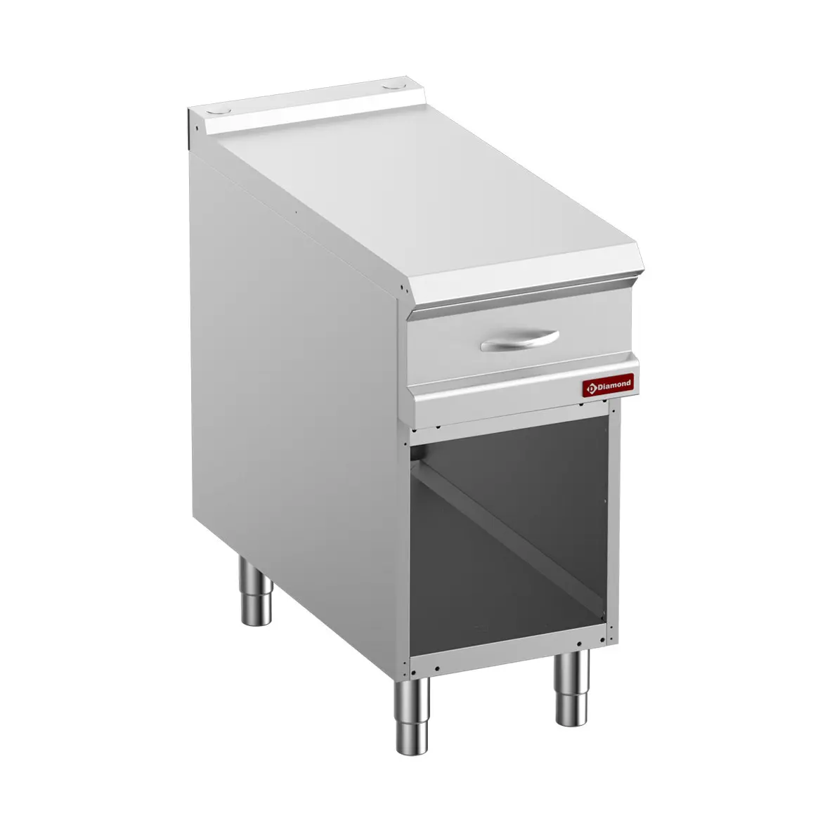 Elément neutre avec tiroir GN module 1/2 , armoire ouverte