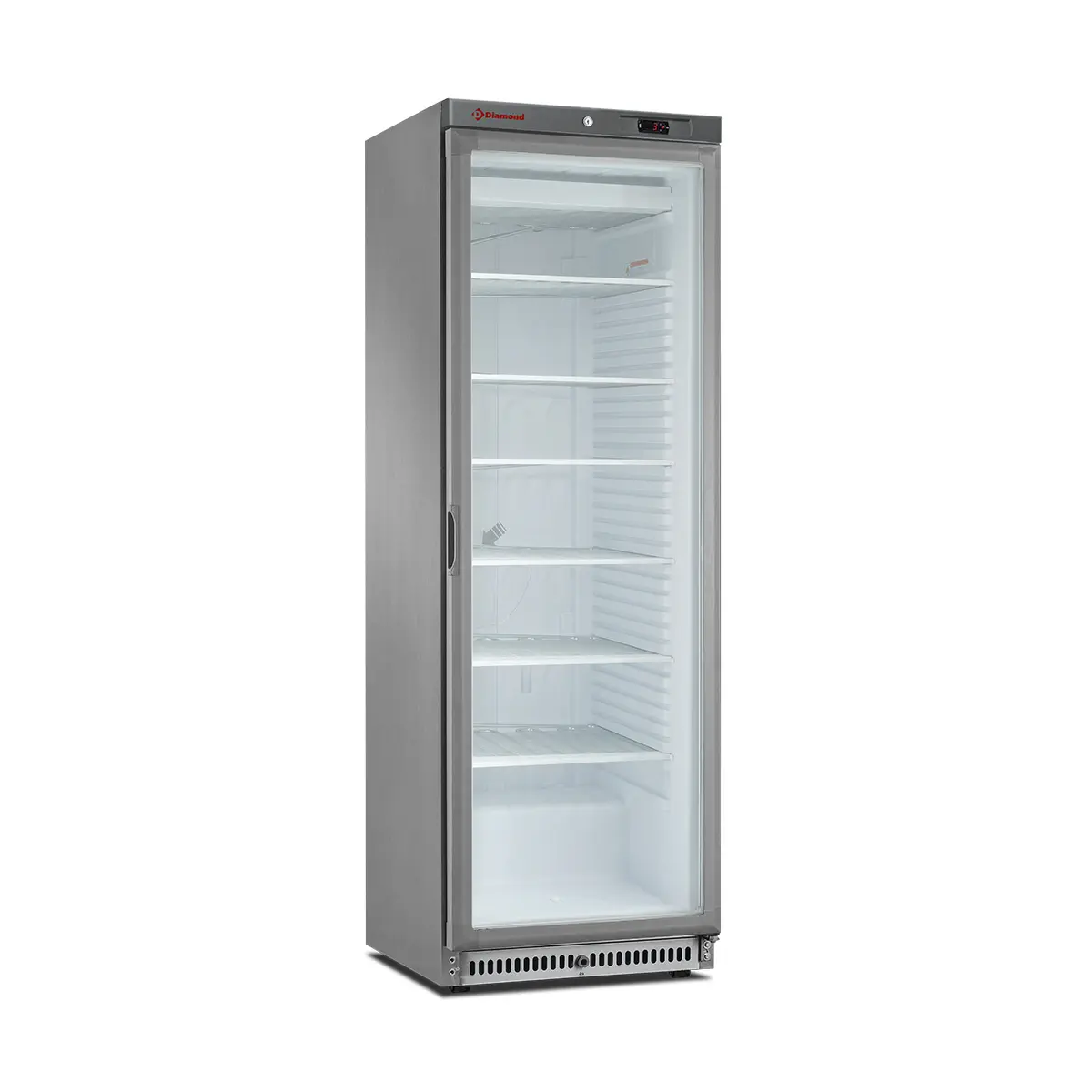 Armoire congélateur statique, vitrée, 400 litres. acier inox