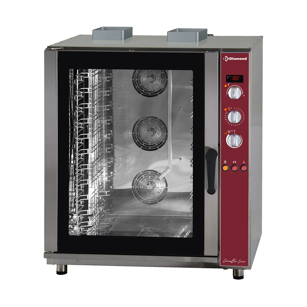 Four à convection gaz, 11x EN (GN), humidificateur automatique