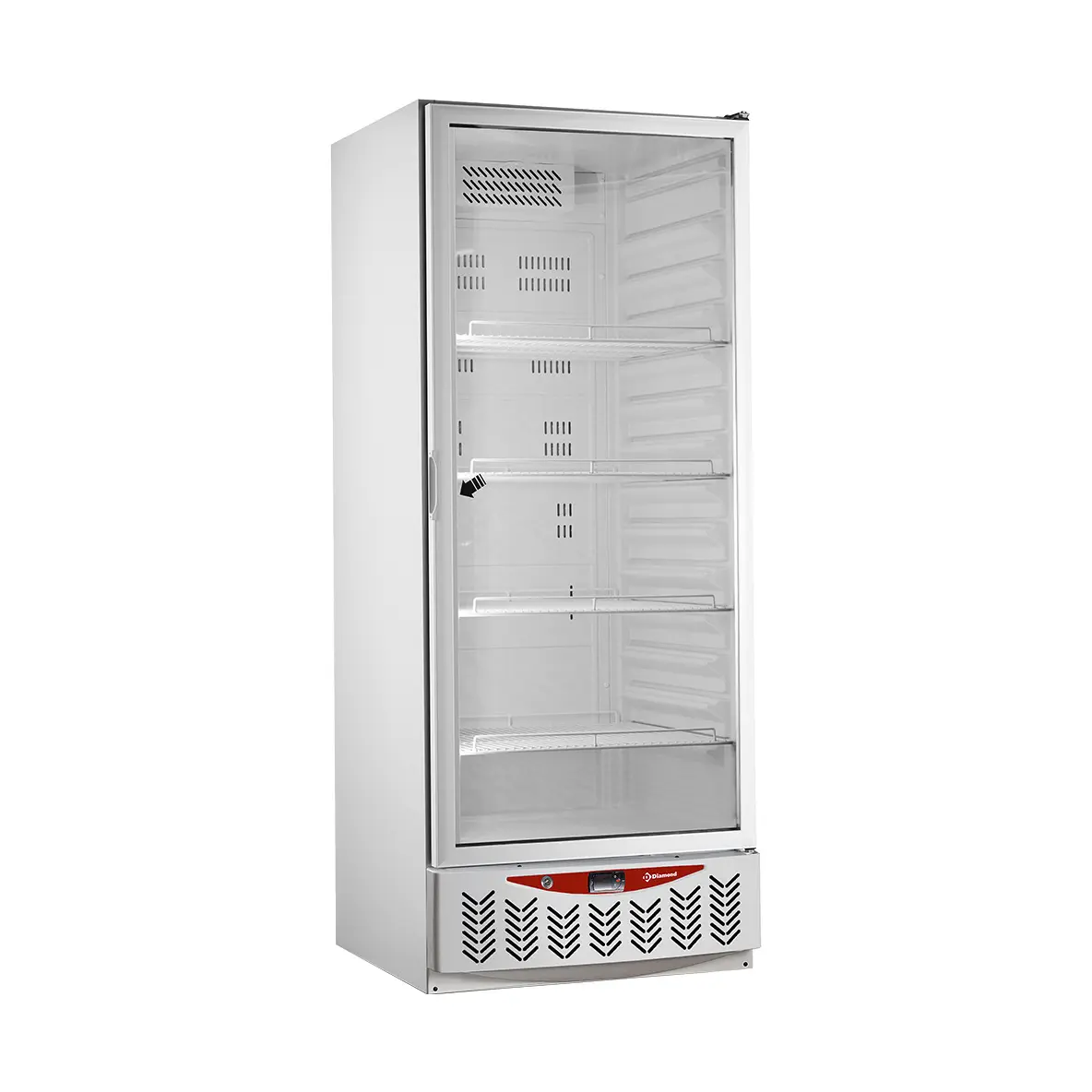 Frigo ventilé, porte vitrée, 525 litres, GN2/1+600x400, blanc