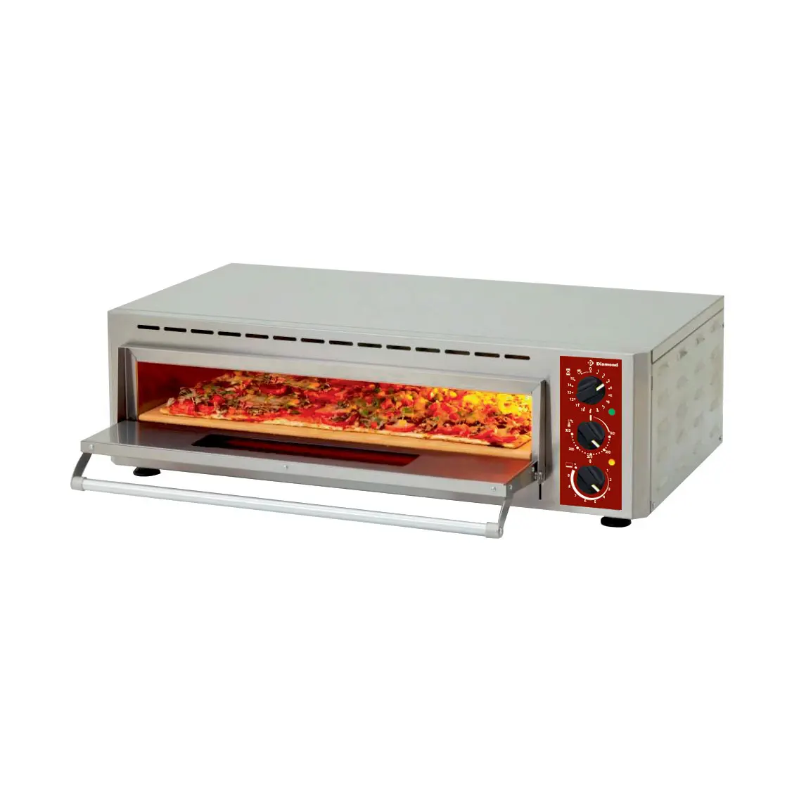 Four électrique pizzas, chambre (2+3 kW) 660x430xh100 mm