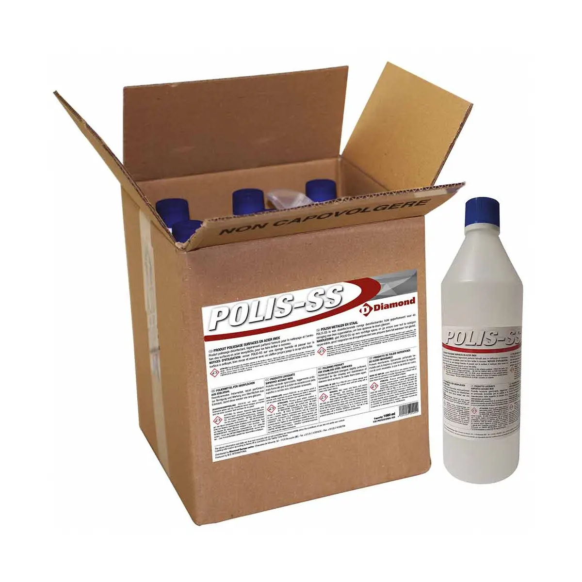 Produit polissage surface en acier inox 4 FL. x 1 KG