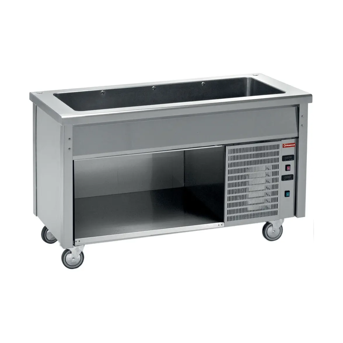 Elément à cuve réfrigérée sur armoire ouverte