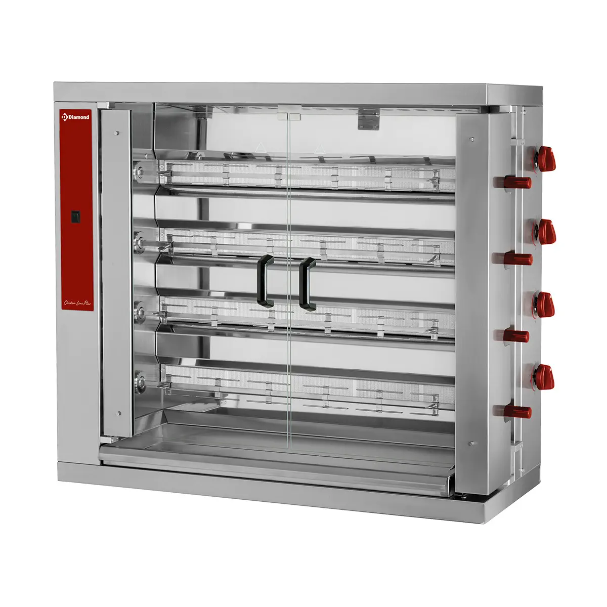 Rôtissoire gaz 4 broches (24 poulets)