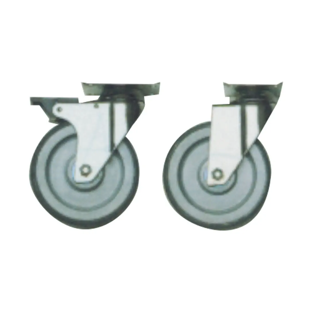 Kit de 4 roues, 2 avec freins